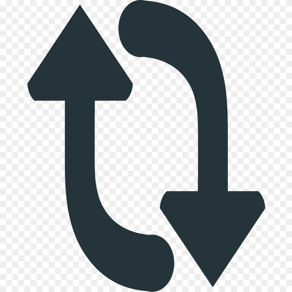 Clockwise Vertical Arrows Emoji Clipart, Symbol, Number, Text Free Transparent Png