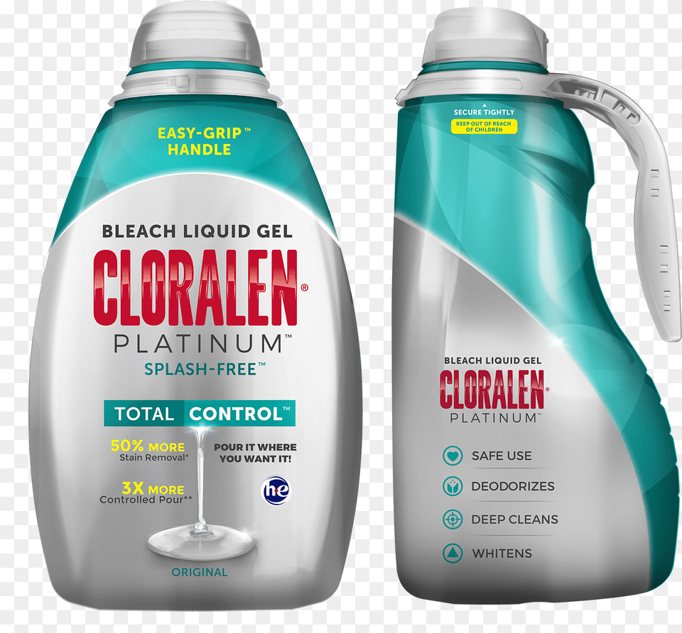 Cloralen Platinum Bleach Liquid Gel Original 110 Cloralen Bleach Liquid Gel, Bottle, Shampoo, Shaker, Advertisement Free Png