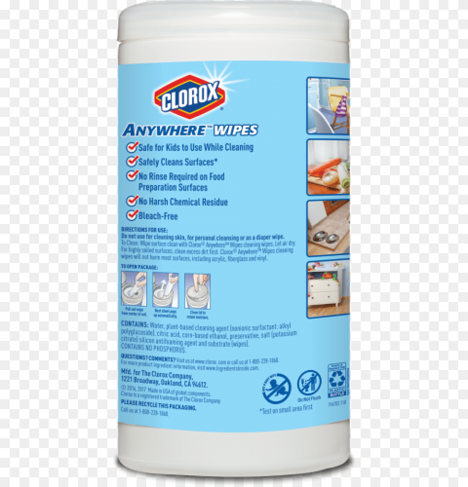 Clorox Anywhere Wipes Label, Advertisement Free Png