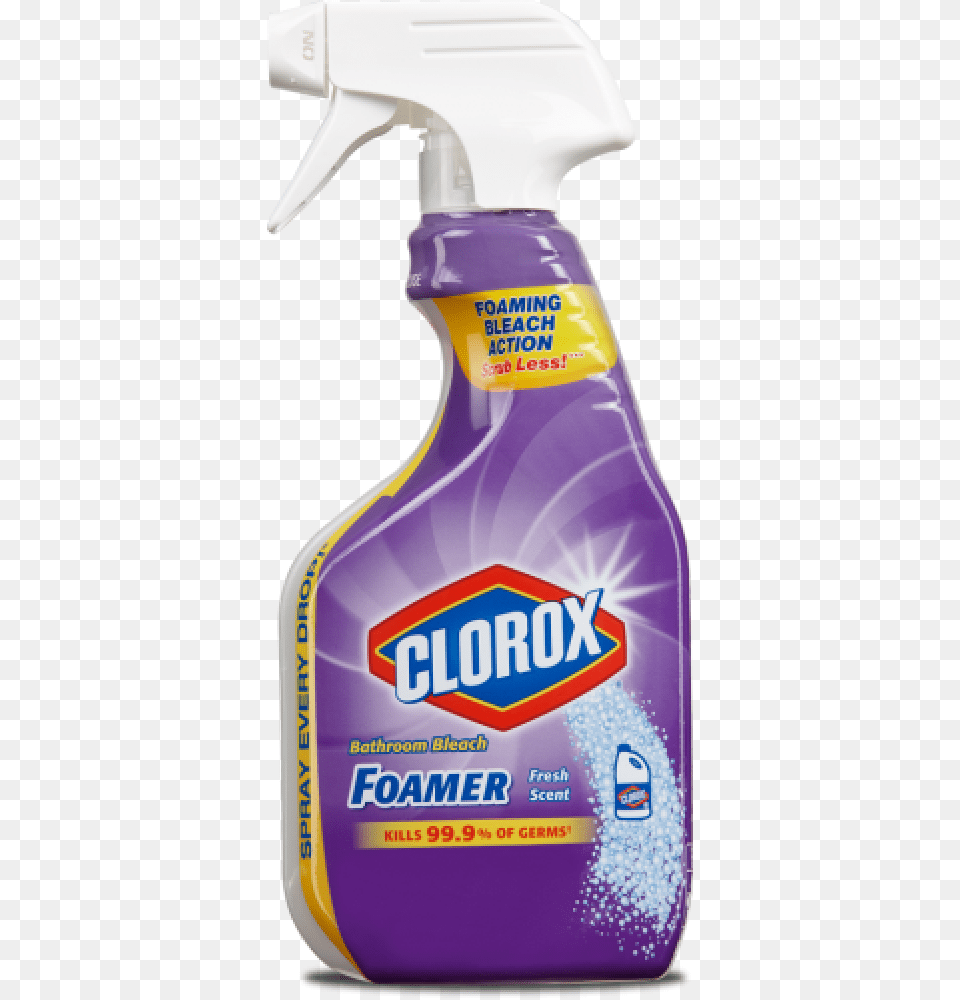 Clorox Bleach Foamer For The Bathroom Fresh Scent, Cleaning, Person, Tin, Can Free Transparent Png