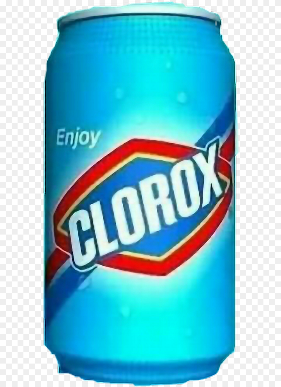 Clorox Sad Meme Can Blue Freetoedit, Tin, Alcohol, Beer, Beverage Png Image