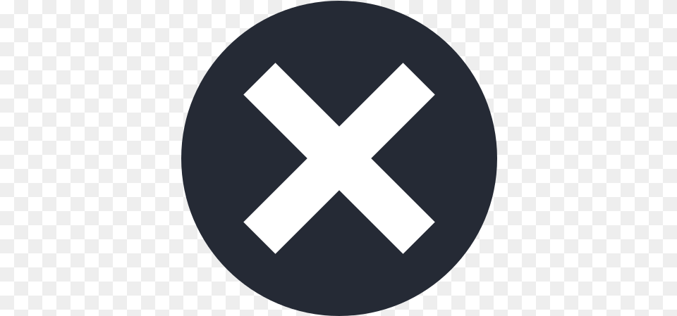 Close Delete Remove Exit Icon Of Embems Icons Red X In Circle, Symbol, Disk Free Png Download