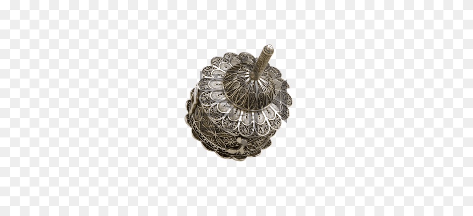 Close Filigree Silver Chanukah Dreidel Locket, Accessories, Chandelier, Lamp Png Image