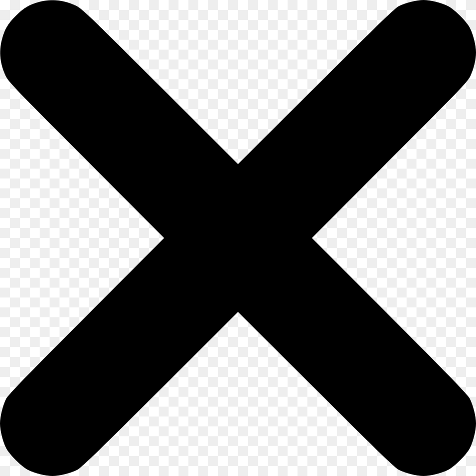 Close Remove Delete Exit Cross Cancel Trash Comments Close Button Icon, Symbol, Silhouette Png Image