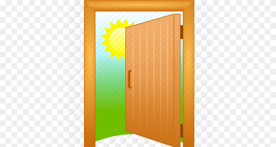 Close Session Exit Go Away Log Out Login Logout Open Door Icon, Folding Door, Indoors, Interior Design, Gate Free Png Download