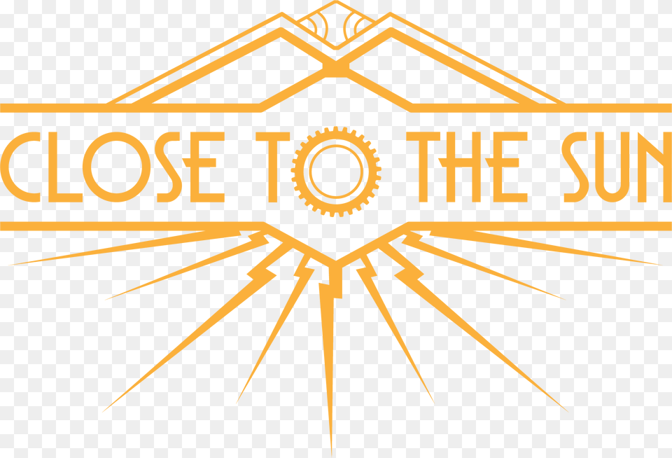Close To The Sun Logo, Symbol, Emblem, Badge, Wheel Free Png