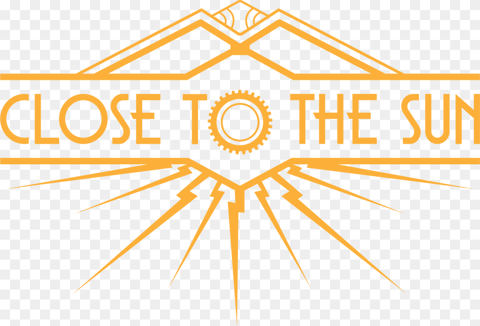 Close To The Sun Logo, Symbol, Emblem, Machine, Wheel Free Png