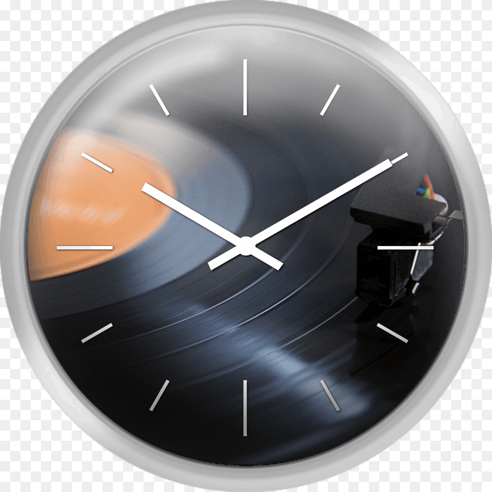 Close Up Of Needle Playing Record Wall Clock, Analog Clock, Wall Clock, Blade, Dagger Free Transparent Png