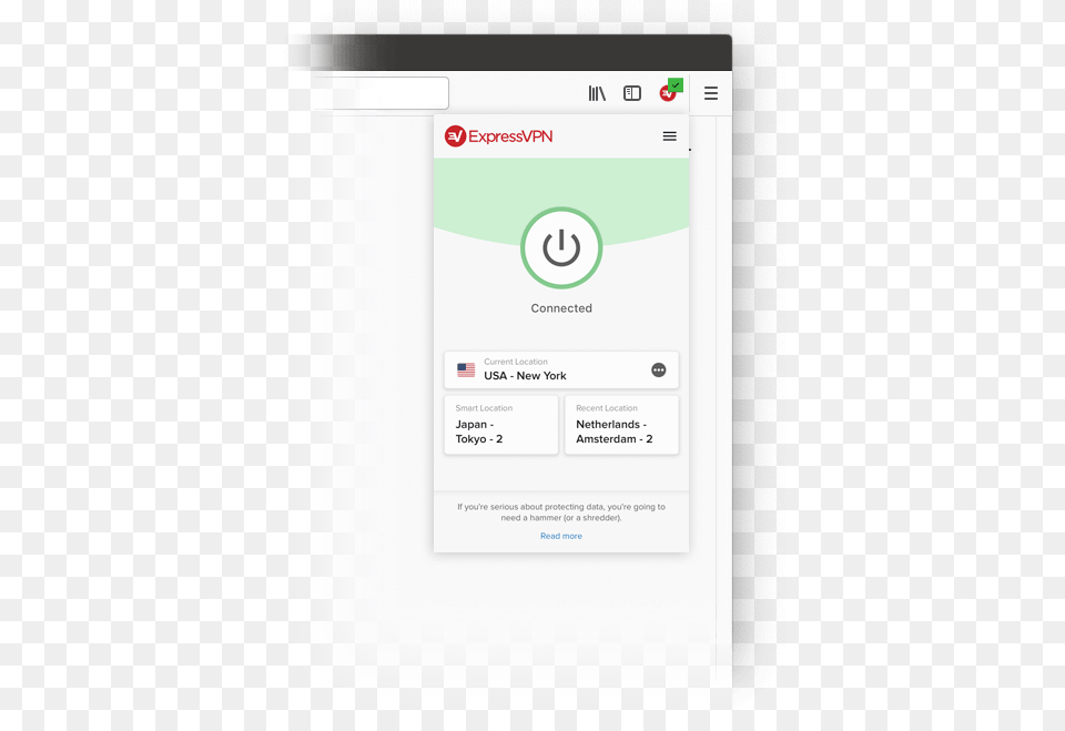 Close Up Of The Expressvpn Browser Extension For Firefox Vpn Chrome Add Ons, File, Page, Text, Webpage Png Image
