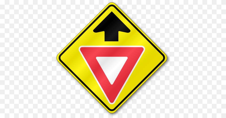 Close Yield Ahead, Sign, Symbol, Road Sign Png Image