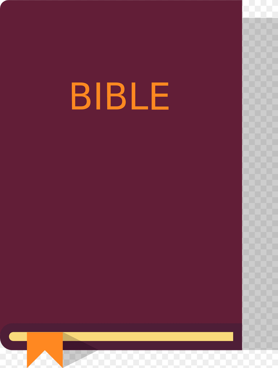 Closed Bible Clipart, Maroon, Text Free Png