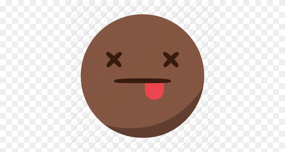 Closed Dead Emoji Emoticon Eyes Face Tongue Icon, Sphere Png