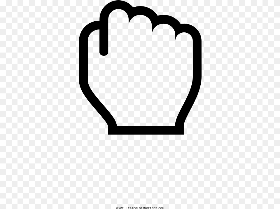 Closed Hand Icon, Gray Free Png Download