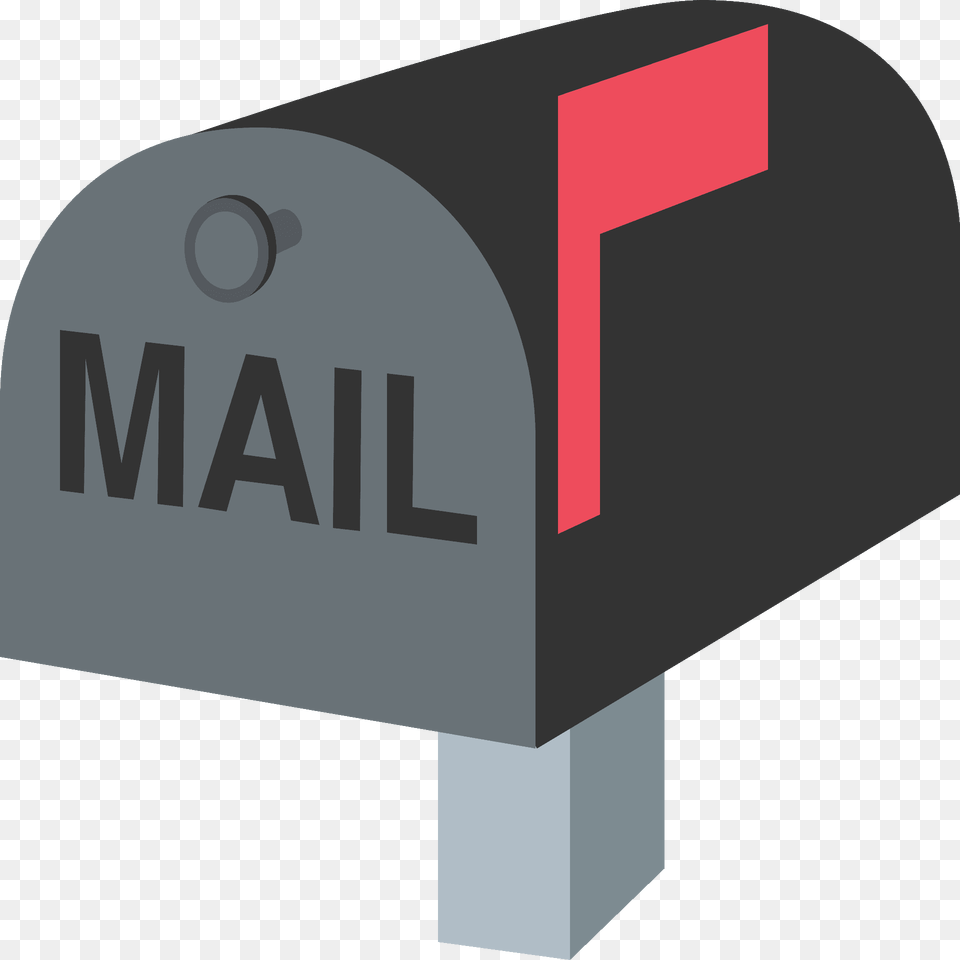 Closed Mailbox With Raised Flag Emoji Clipart, Postbox Png