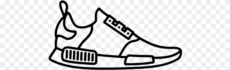 Closed Toed Shoe Clipart, Gray Png