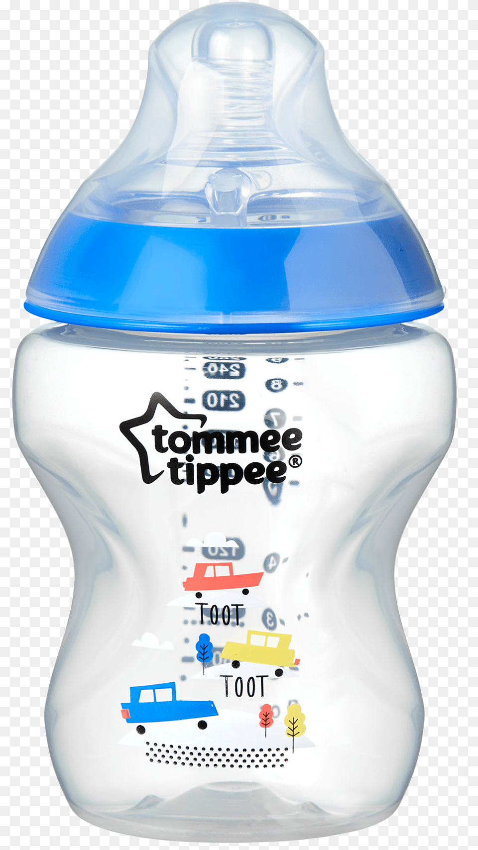 Closer To Nature Decorated Baby Feeding Bottles Blue Tommee Tippee Bottles, Bottle, Shaker Free Png Download