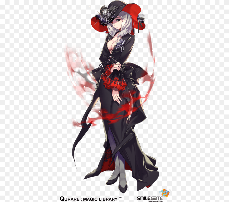 Closers Online Dark Spirit Of The War Deity Costume Vampire Anime Girl Design Character, Book, Comics, Publication, Adult Free Png Download