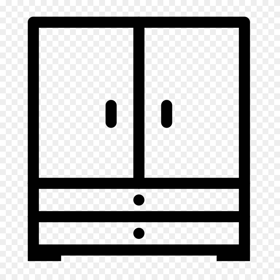 Closet Icon, Gray Free Png Download