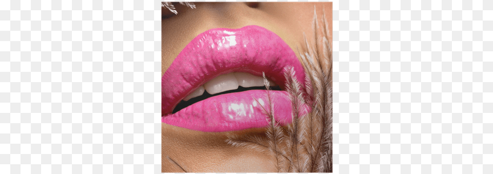 Closeup Beautiful Female Lips With Pink Lipstick Lip, Body Part, Mouth, Person Png