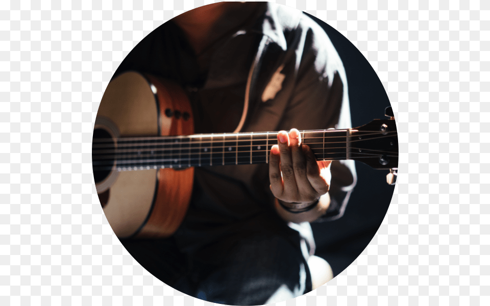 Closeup Guitar System Sound Quality And Isolation Vs Man Playing Guitar Acoustic, Person, Body Part, Finger, Musical Instrument Free Png Download