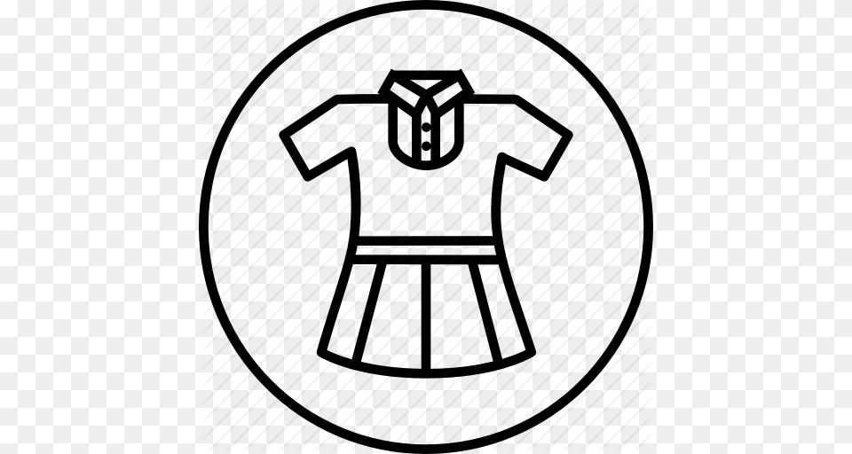 Cloth Girl School Study Uniform Icon Png