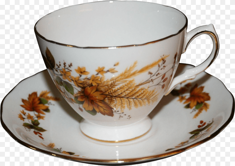 Cloth Napkins Coffee Cup Teacup Queen Anne Bone China, Saucer Free Png