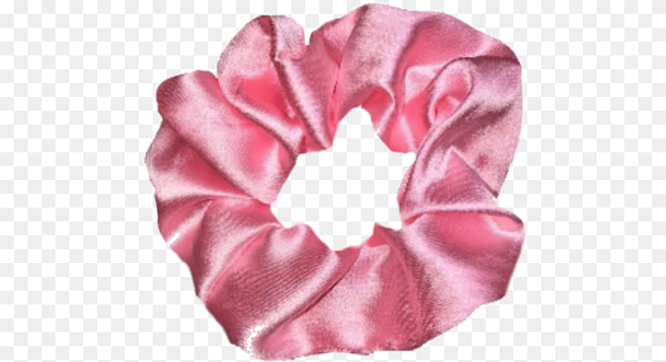 Clothes Aesthetic Pink Scrunchie, Plant, Petal, Flower, Velvet Free Transparent Png