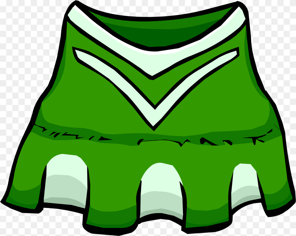 Clothes Clipart Cheerleader Club Penguin Cheerleader Outfit, Clothing, Skirt, Green Free Png Download