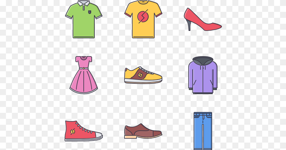 Clothes Clothes And Shoes Cartoon, Clothing, Footwear, High Heel, Shoe Free Png Download