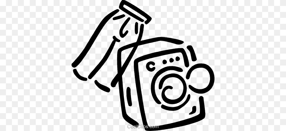 Clothes Dryer And Pants Royalty Vector Clip Art Illustration, Camera, Electronics, Video Camera, Ammunition Free Png
