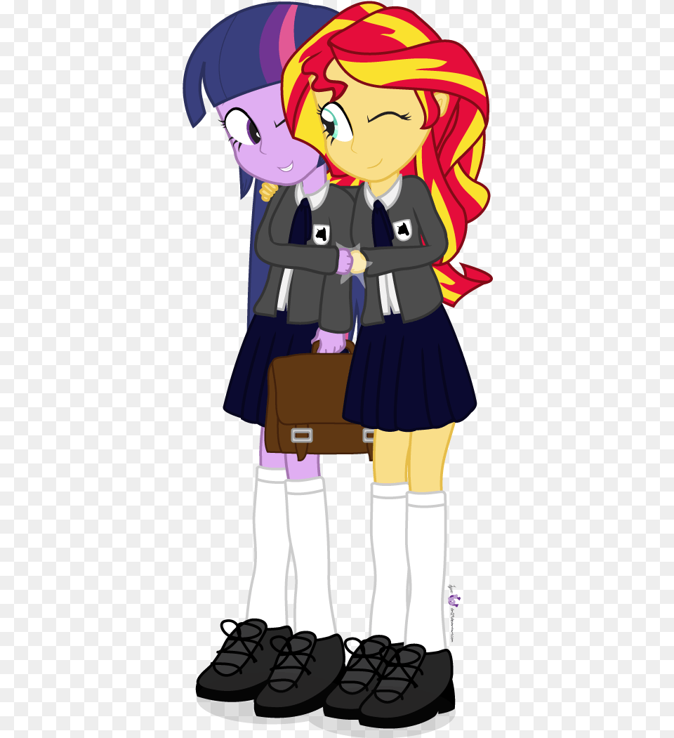Clothes Equestria Academy Equestria Girls Sunset Shimmer School Girl, Book, Publication, Comics, Person Free Png
