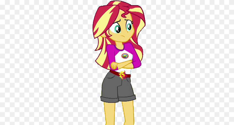 Clothes Equestria Girls Legend Sunset Shimmer, Book, Comics, Publication, Person Free Png Download