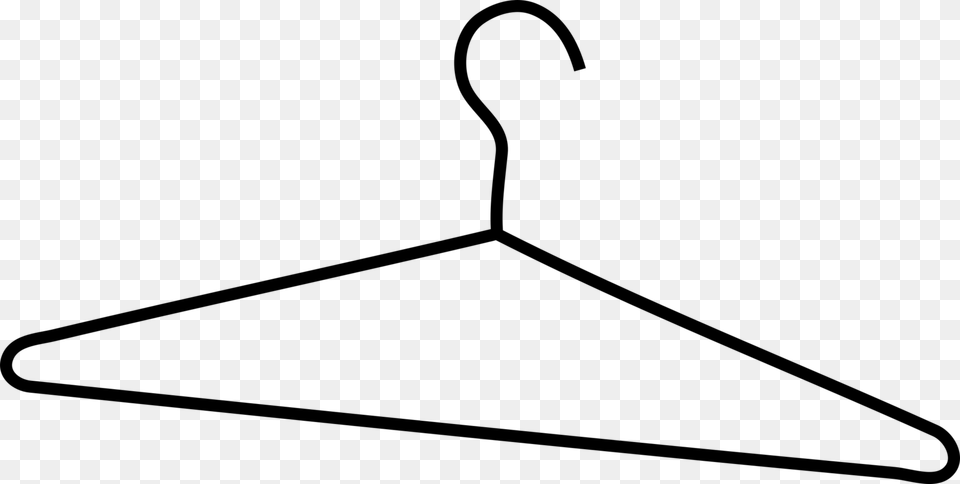 Clothes Hanger Clothing Coat Dress Drawing, Gray Png
