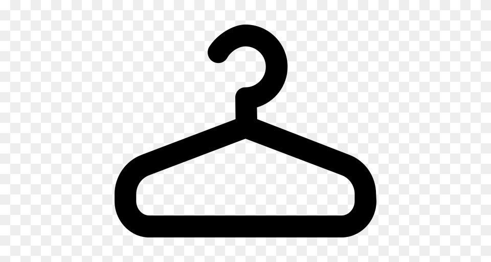 Clothes Hanger Icon, Gray Png