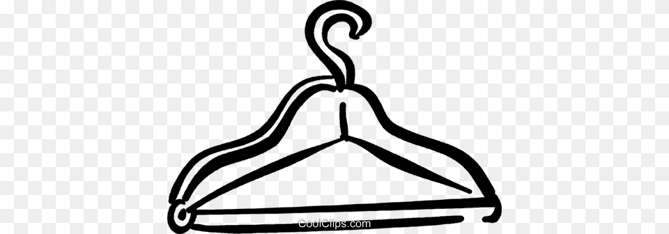 Clothes Hanger Royalty Vector Clip Art Illustration, Bow, Weapon Png