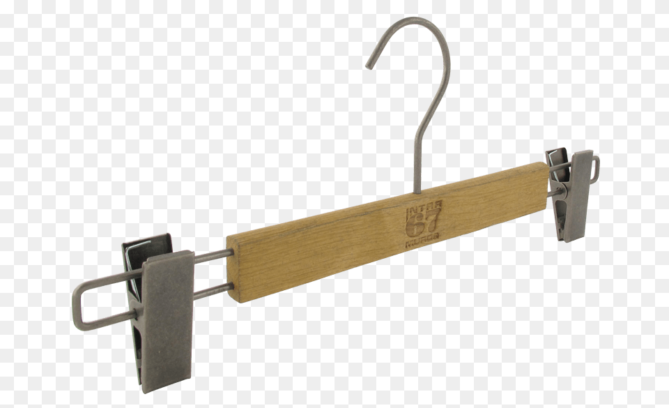 Clothes Hanger With Metal Clips, Electronics, Hardware Png Image