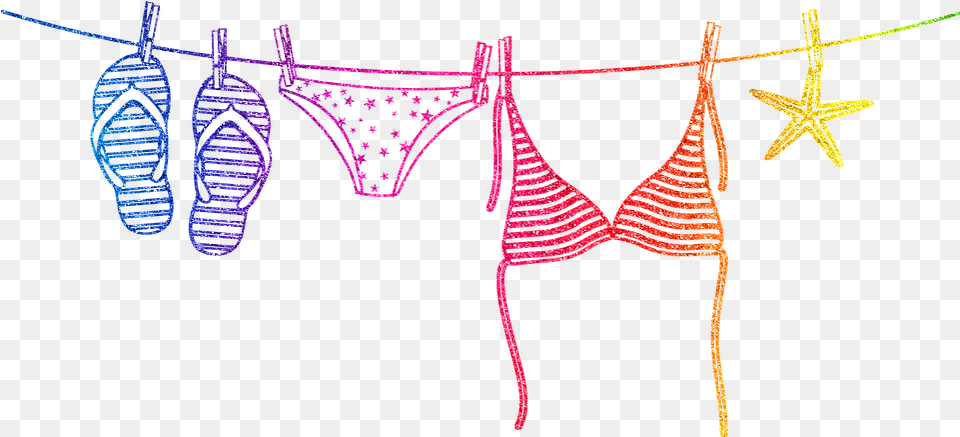 Clothes Line Bikini Summer Flip Swimsuit, Clothing, Lingerie, Underwear, Swimwear Png