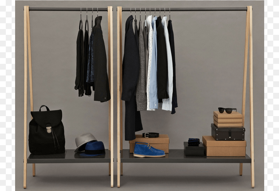 Clothes On Rack Toj Clothes Rack By Normann Copenhagen, Wardrobe, Closet, Furniture, Clothing Png Image