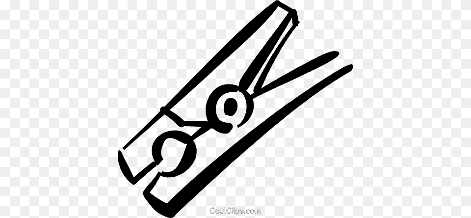 Clothes Pin Royalty Free Vector Clip Art Illustration, Bow, Weapon, Device Png