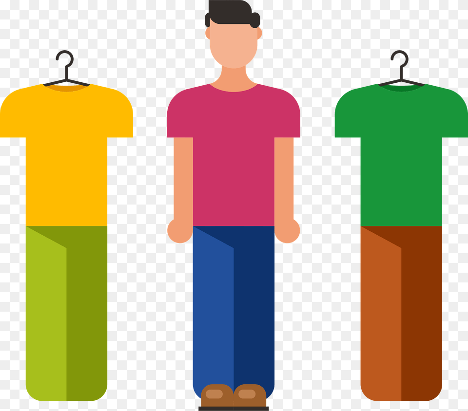 Clothes Selection Clipart, Adult, Male, Man, Person Png