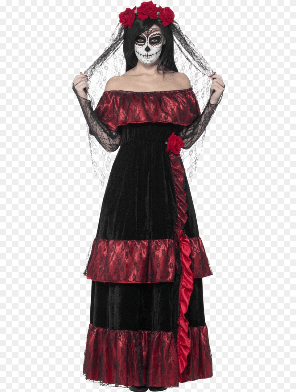 Clothes Shoes Accessories Ladies Day Of The Dead Outfits, Clothing, Costume, Dress, Person Free Transparent Png