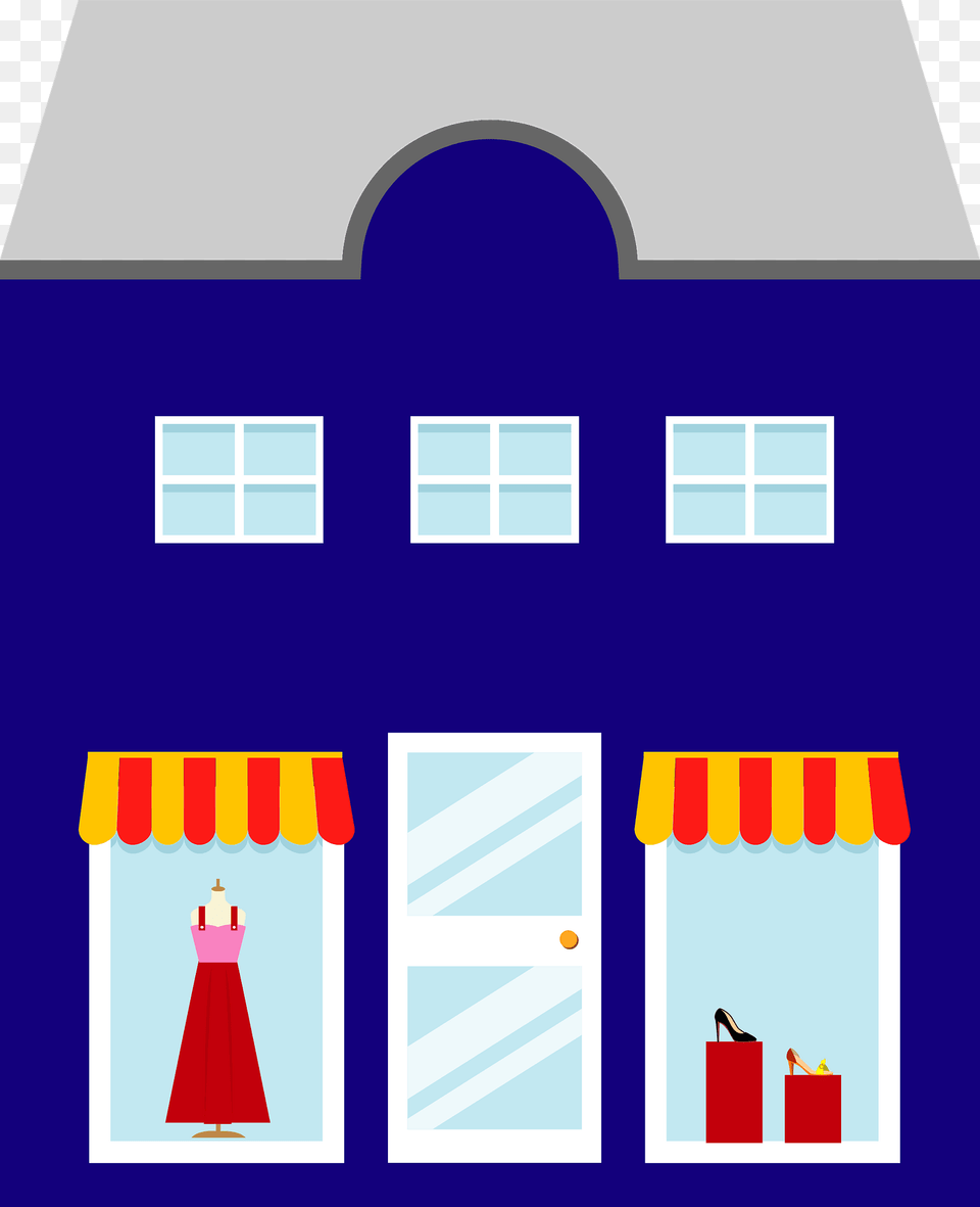 Clothes Shop Clipart, Canopy, Awning, Clothing, Footwear Free Png