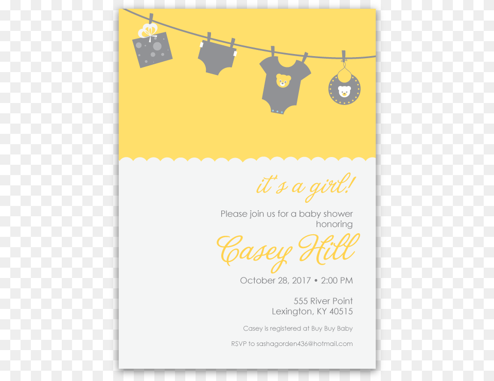 Clothesline Baby Shower Invitations Ian Amp Lola Design Poster, Advertisement Png Image