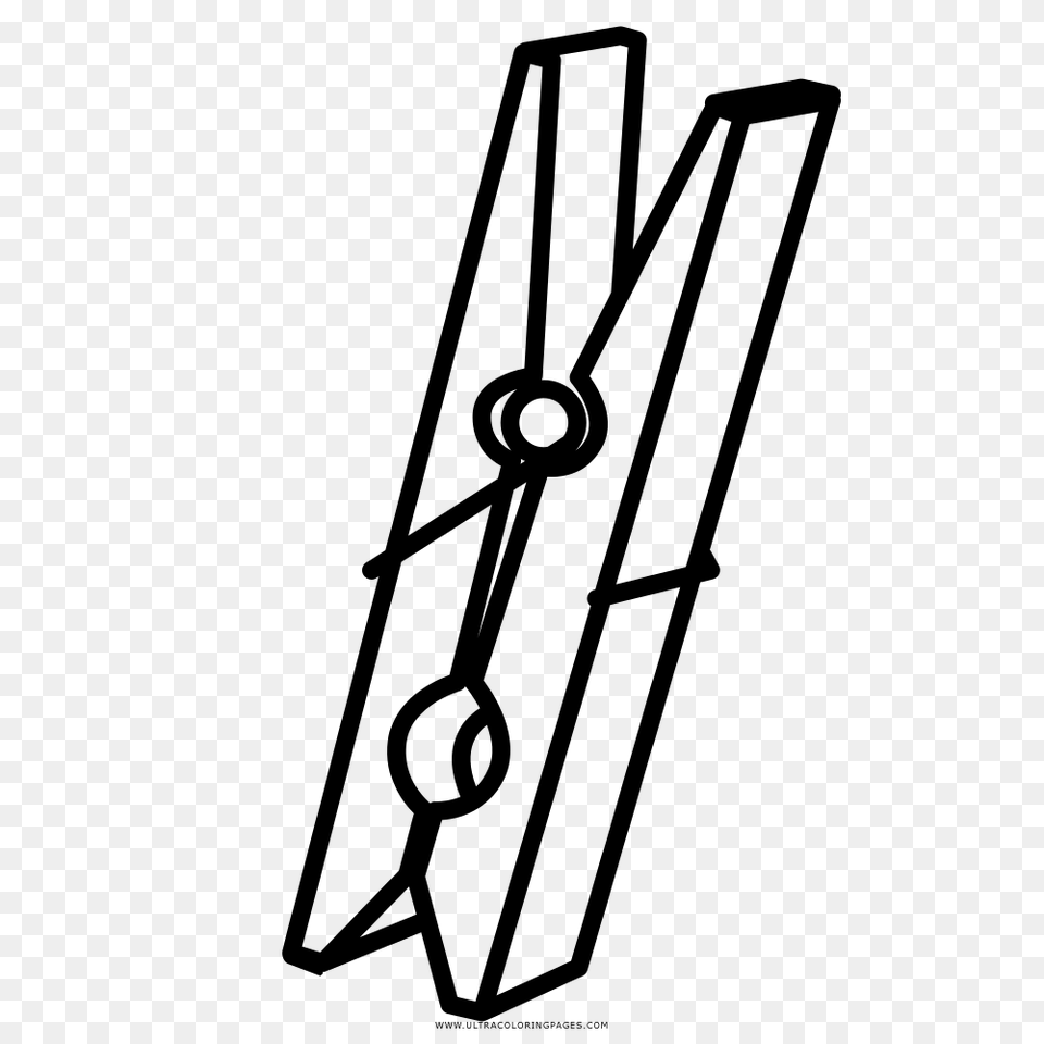 Clothespin, Gray Png