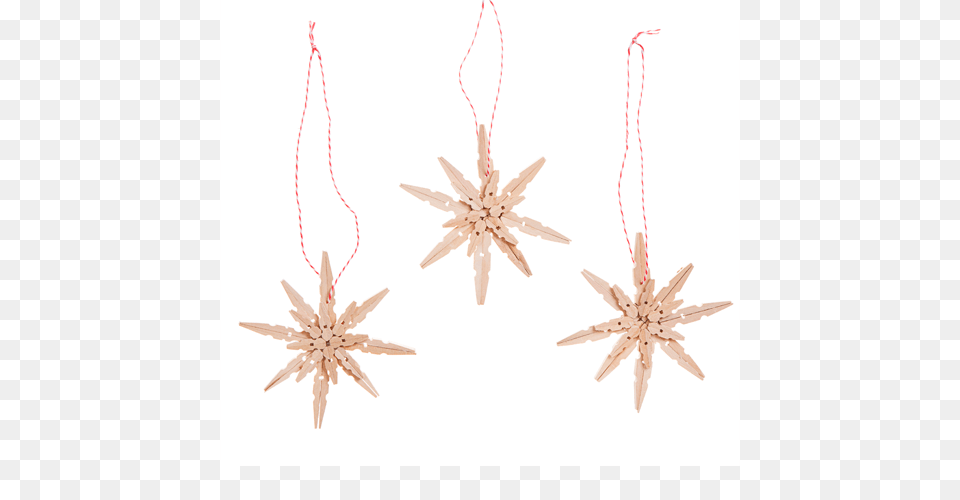 Clothespin Snowflake Craft Ideas, Accessories, Earring, Jewelry Png Image