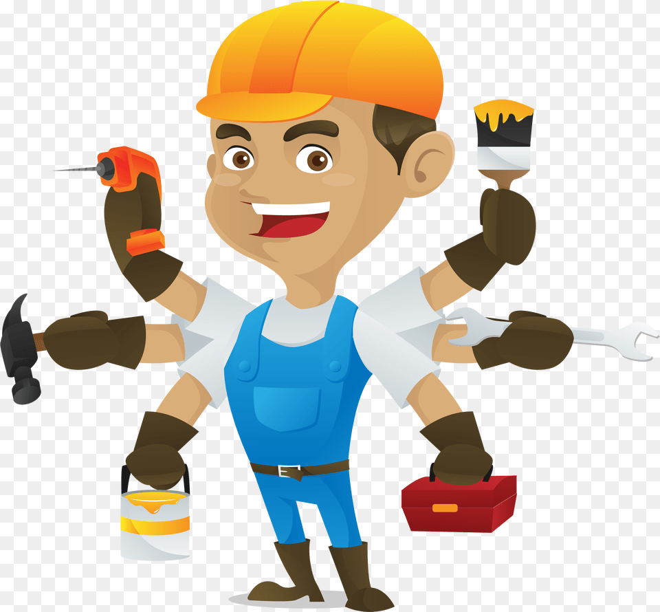 Clothing Clipart Handyman Hand Tool Stock Photography Handyman, Baby, Person, Cleaning, Footwear Free Png