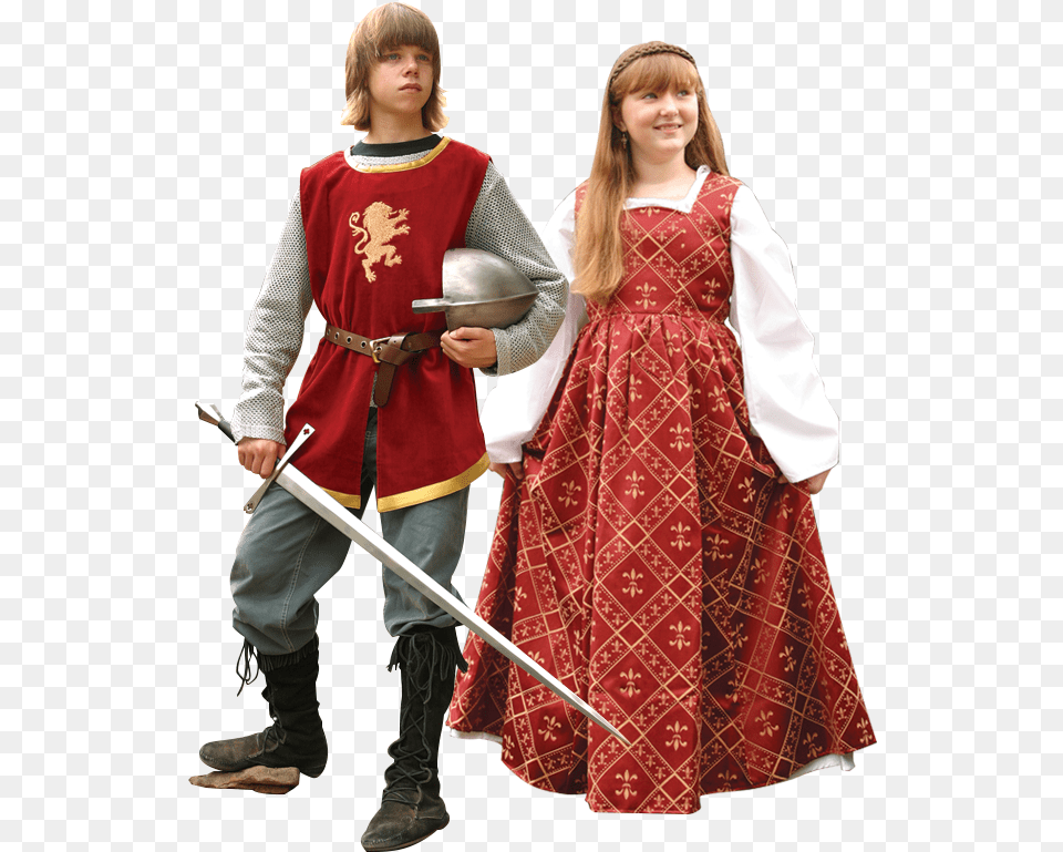 Clothing In Medieval Times, Costume, Weapon, Sword, Person Free Png