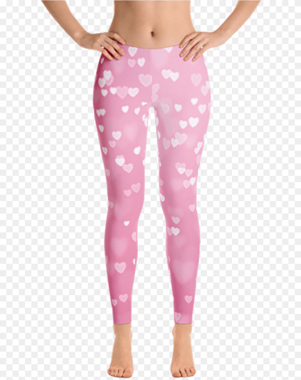 Clothing Pink Heart Leggings Women Capri Pants, Hosiery, Tights, Child, Female Free Png