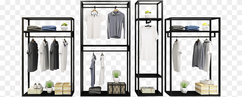 Clothing Store Display, Furniture, Shirt, Closet, Plant Free Png Download