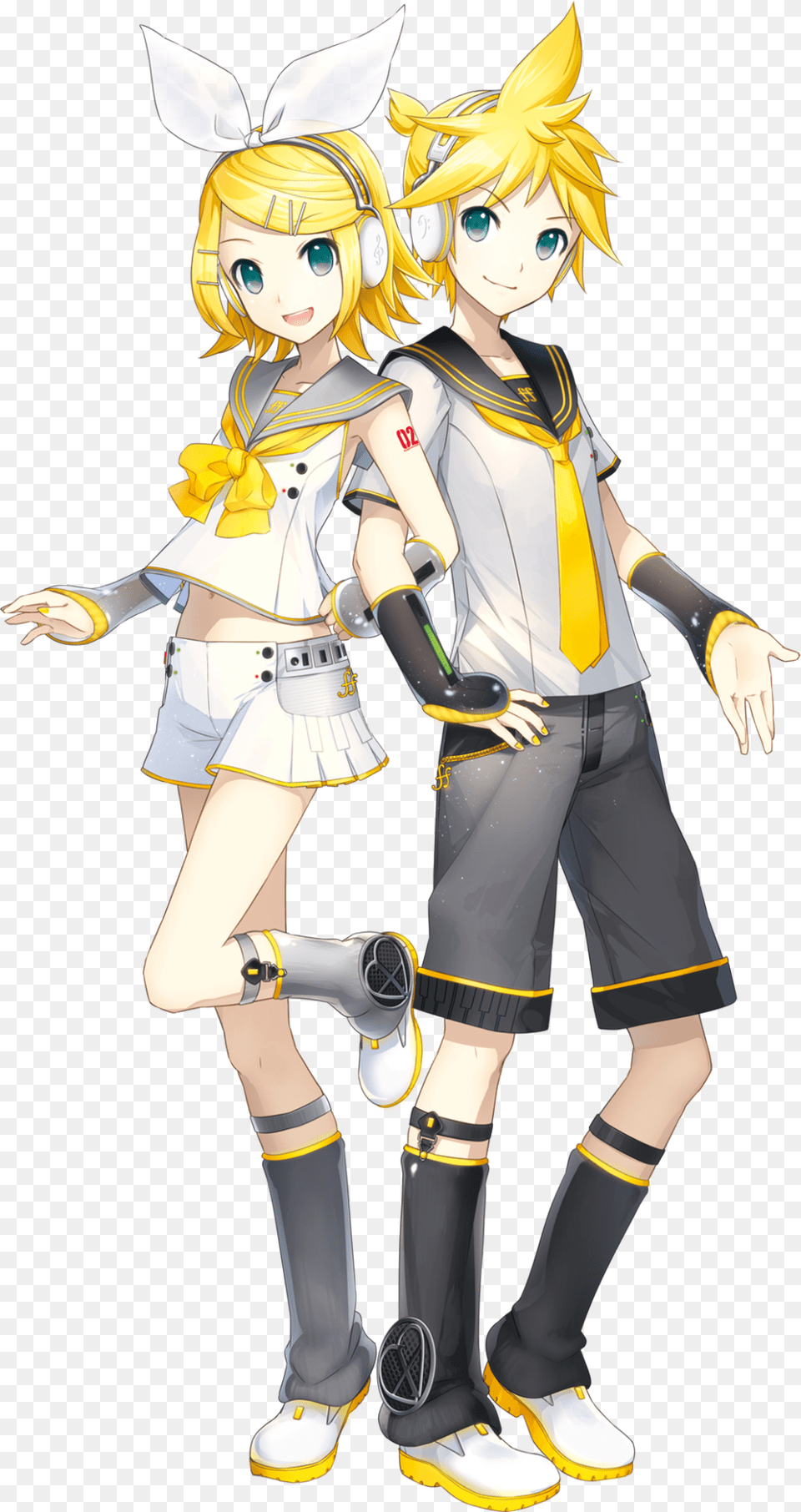 Clothing Yellow Human Hair Color Anime Cartoon Uniform Kagamine Rin Len, Book, Publication, Comics, Adult Png Image